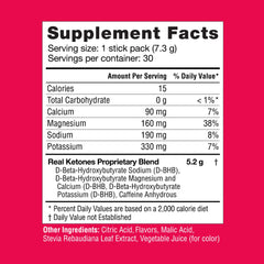 Real Ketones with caffeine for focused daytime energy in a clean formula.