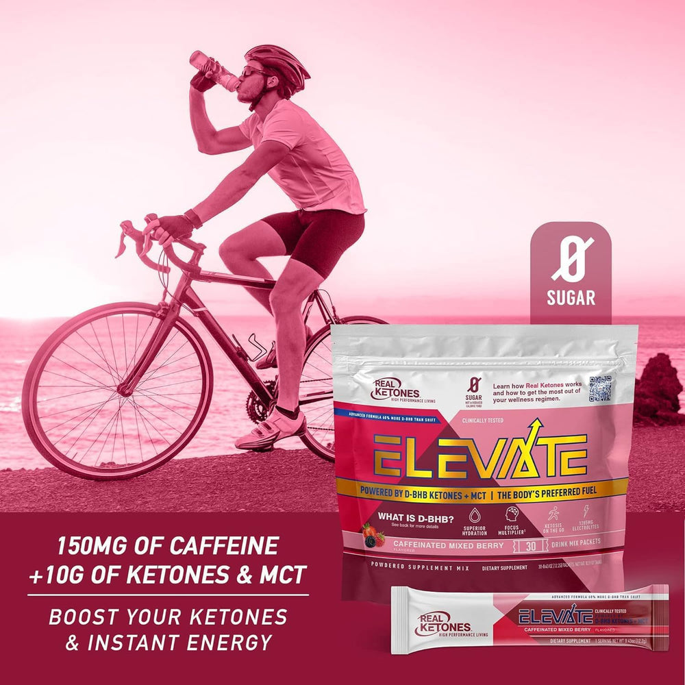 Measuring scoop beside Real Ketones powder for precise serving