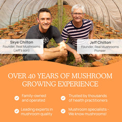 Real Mushrooms RealBoost manufactured in the USA with a clean label.