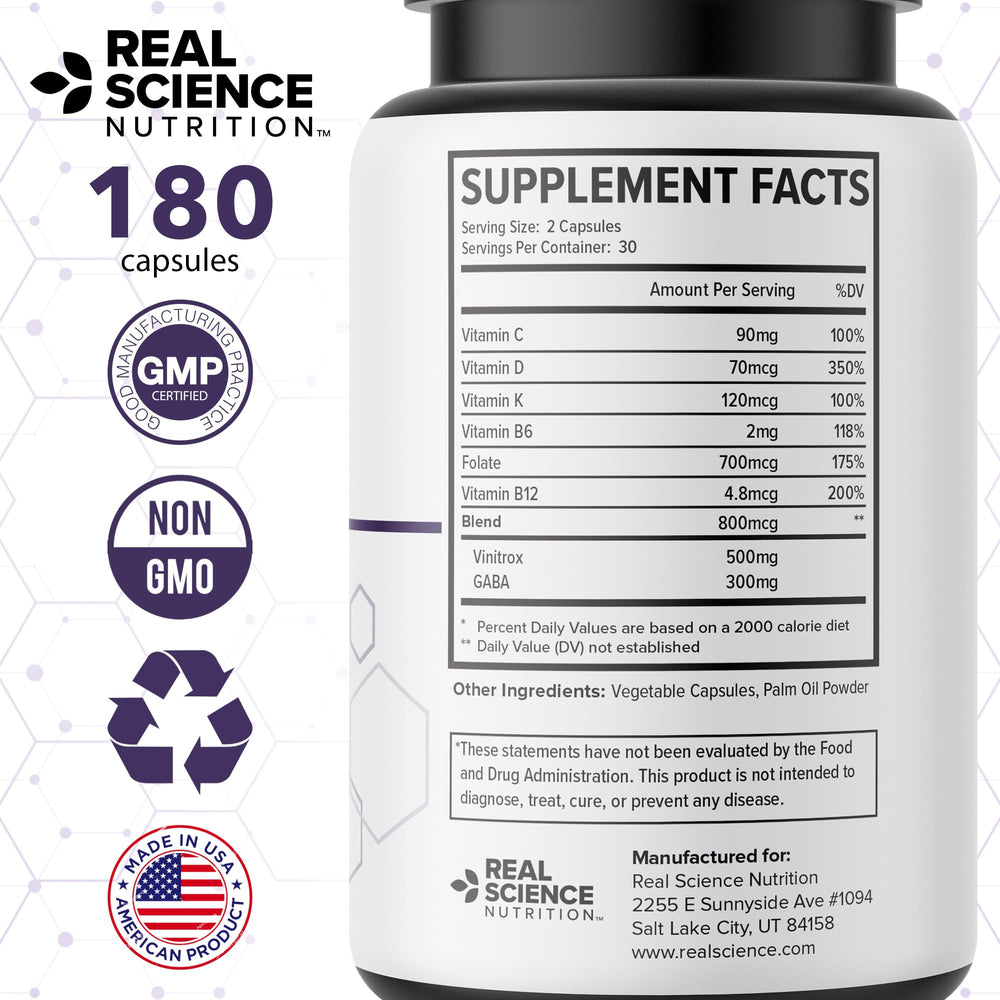 Real Science LegEase Miracle GMP stamp emphasizes quality and safety