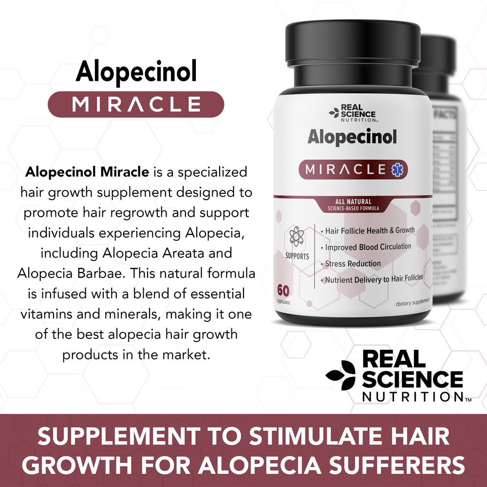 Alopecinol Miracle dosage chart graphic provides usage guidance