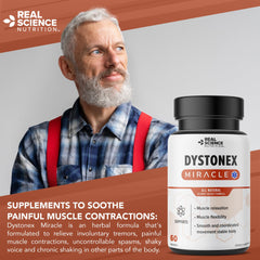 Real Science Nutrition Dystonia Miracle for daily-use bottle on table