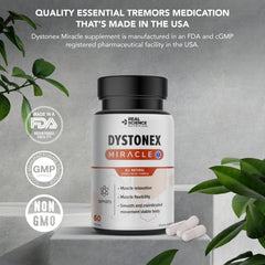 Real Science Nutrition Dystonia Miracle made in USA seal