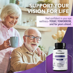 Real Science Glaucomol Miracle capsules taken daily support vision comfort
