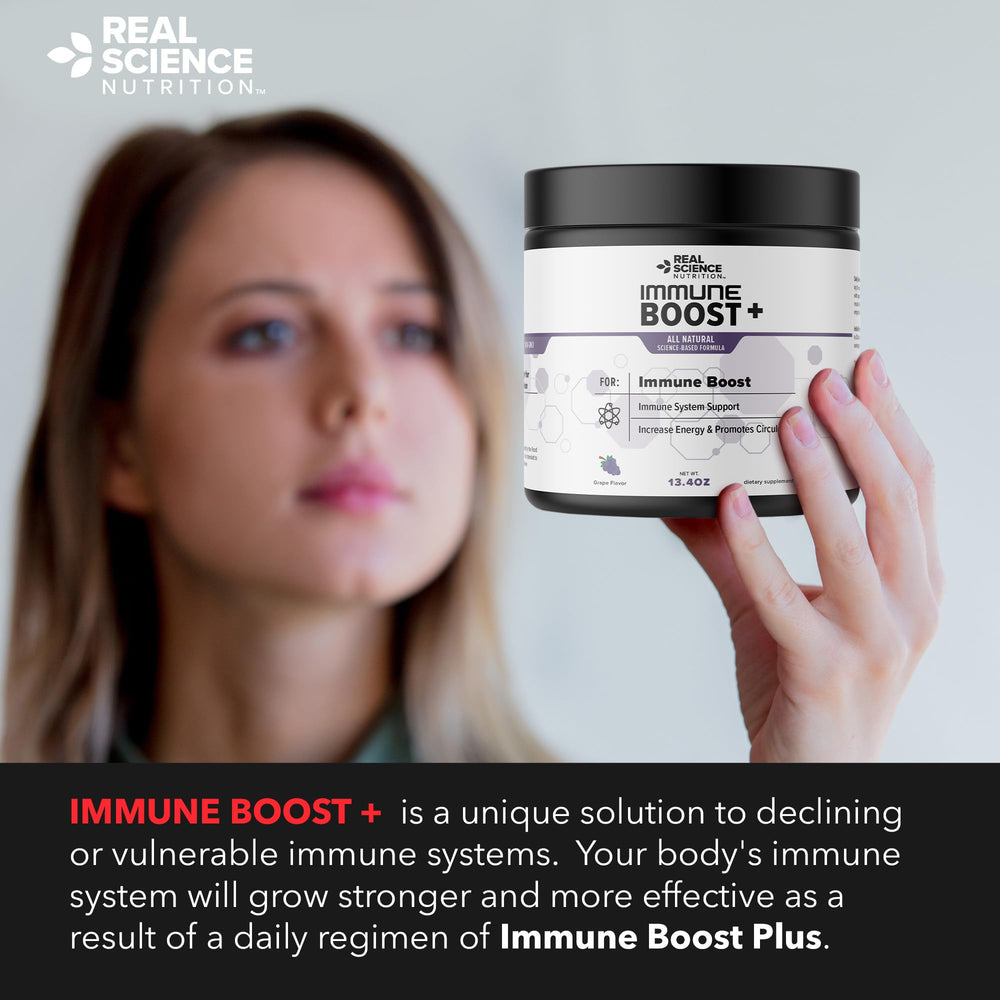Ingredients panel of Immune Boost Plus highlighting thoughtful formulation
