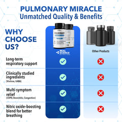 Real Science Nutrition pack of three bottles for extended lung support.