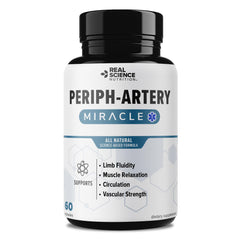 Real Science Nutrition PAD Miracle bottle on a clean surface suggesting circulatory support