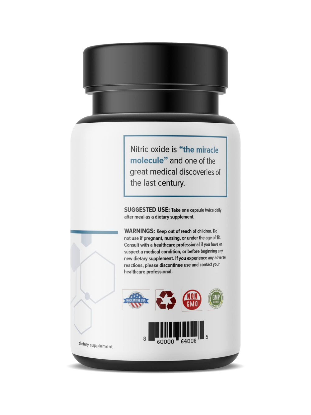 Real Science Nutrition PAD Miracle dosage card indicating daily intake for ongoing support