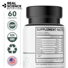 Real Science Nutrition Prostax Miracle bottle on bathroom counter for daily routines