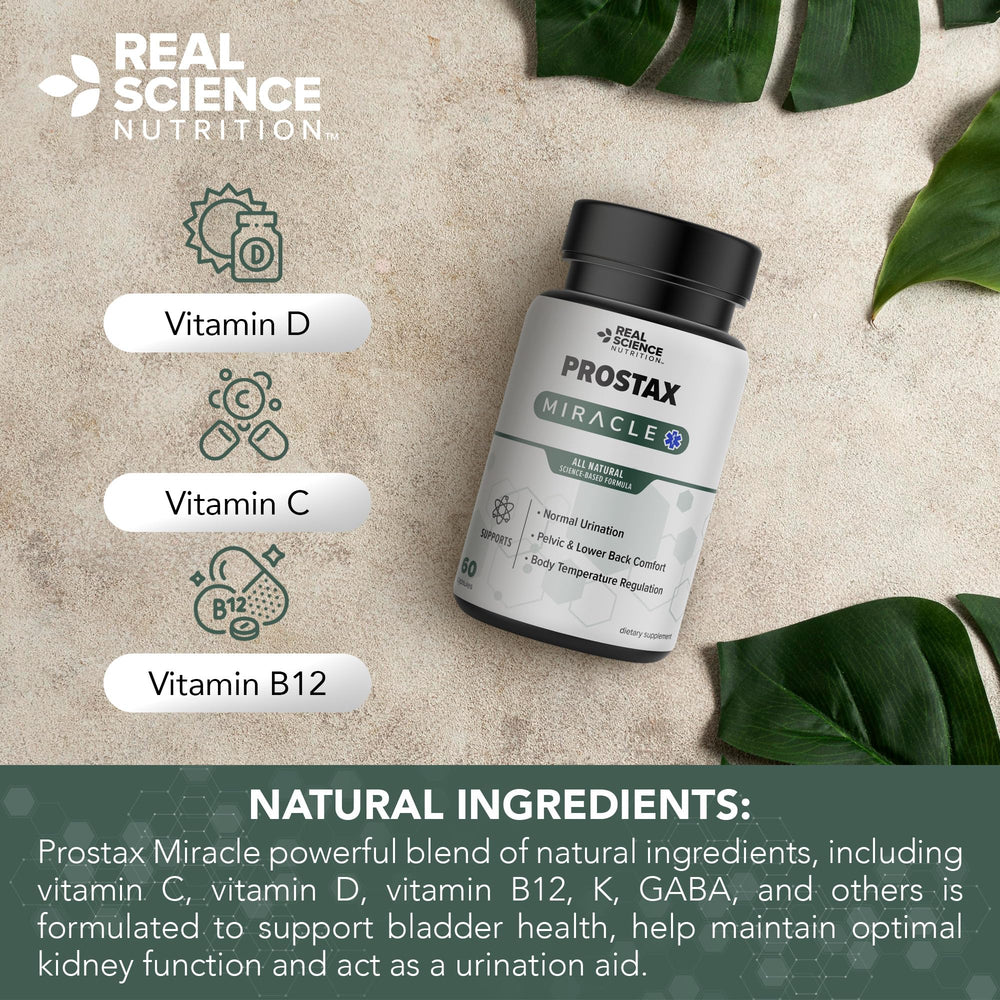 Real Science Nutrition Prostax Miracle pills inside ready for daily use