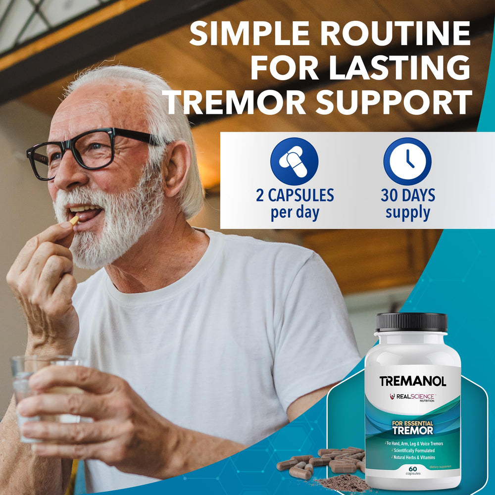 Tremanol bottle back label with usage notes and directions