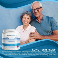 Real Science Nutrition Tremor Miracle glass shows prepared grape-flavored mix.