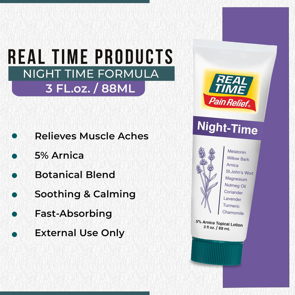 Arnica and Menthol formula from Real Time Pain Relief supports muscle and joint comfort