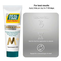 MAXX Plus application-shoulder—easy application to shoulder pain areas.