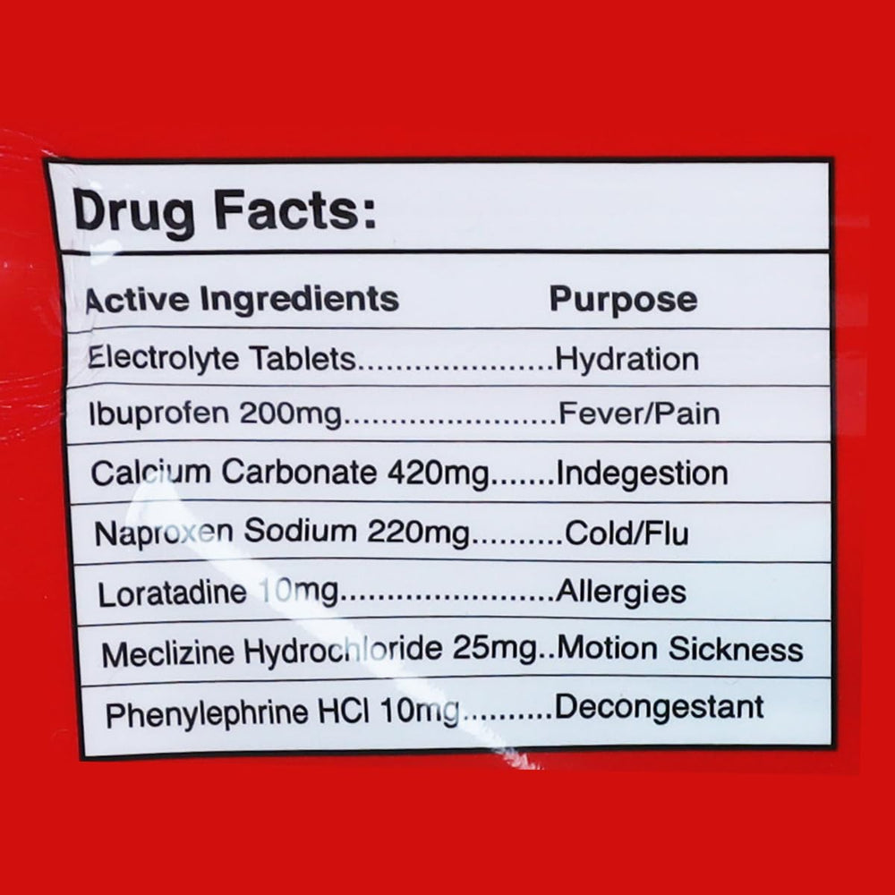 Real Vitamins Travel RX packaging seal demonstrates freshness and secure storage.