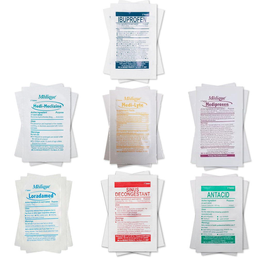 Real Vitamins Travel RX TSA bag front shows compact kit for easy security.