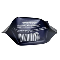 Close-up of Rebalance ManMints label highlighting sugar-free, caffeine-free formula