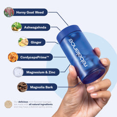 Rebalance ManMints travel case showing on-the-go energy and focus