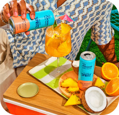 Recess Island Spritz glass with fizz, perfect for a mindful wind-down.