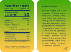 Recess Mood Lime Citrus label close-up showing functional ingredients and lime flavor.