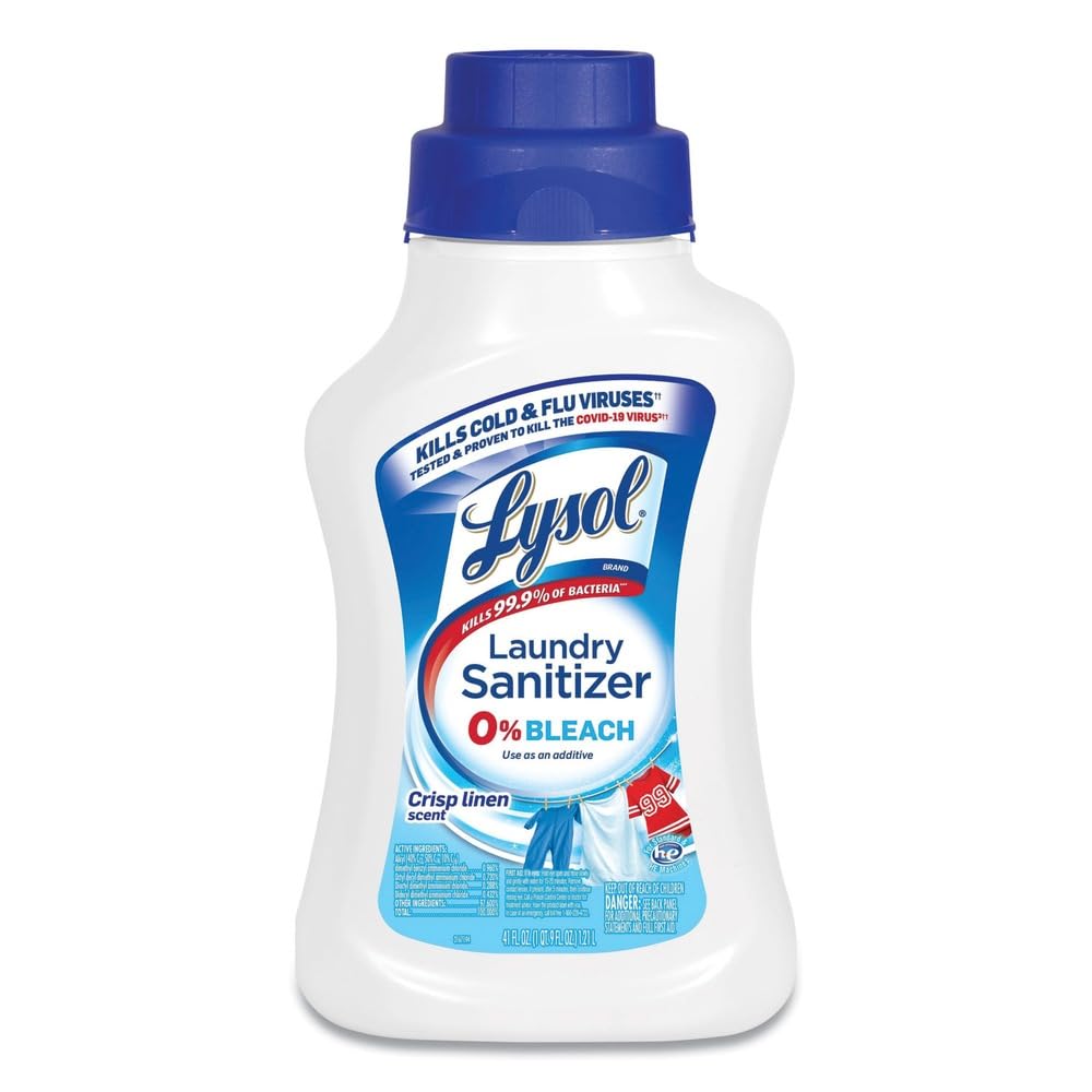 Reckitt Lysol laundry sanitizer bottle front for fresh fabrics.