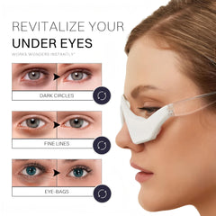 Red Light Therapy for Eyes during use demonstrates easy hands-free operation.