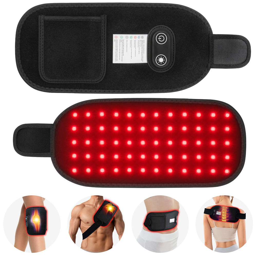 Red Light Therapy belt control panel enables quick mode selection for sessions.