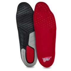 Red Wing Quadrex V2 footbed insole with molded arch support and gel heel pad.