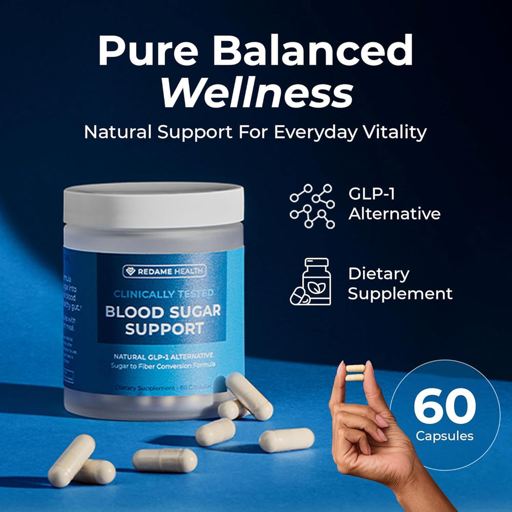 Redame Health plant-based formula bottle emphasizing natural wellness