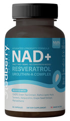 Redberry NAD+ Direct NAD bottle shows a daily energy support option