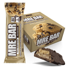 REDCON1 MRE Bar Chocolate Chip Cookie Dough front view for on-the-go protein.