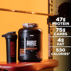 REDCON1 MRE shake closeup, creamy texture and high-protein satisfaction.