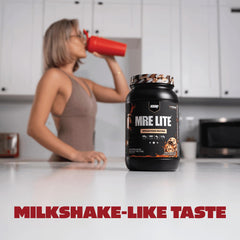 REDCON1 MRE LITE chocolate chip serving highlights tasty daily protein