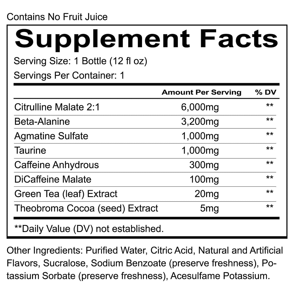 Label closeup highlights caffeine potency for serious training
