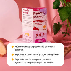Redd Remedies Peaceful Mama cap opened for easy daily use.