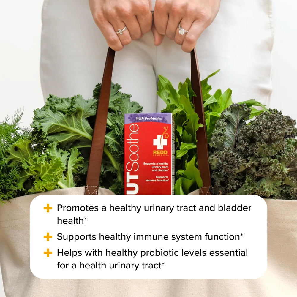 Redd Remedies UT Soothe packs on shelf demonstrate product branding and packaging.