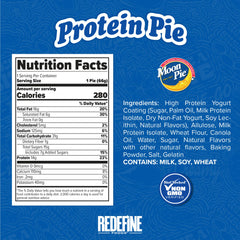 REDEFINE Protein Pie MoonPie Vanilla cookie bite close-up for post-workout refuel