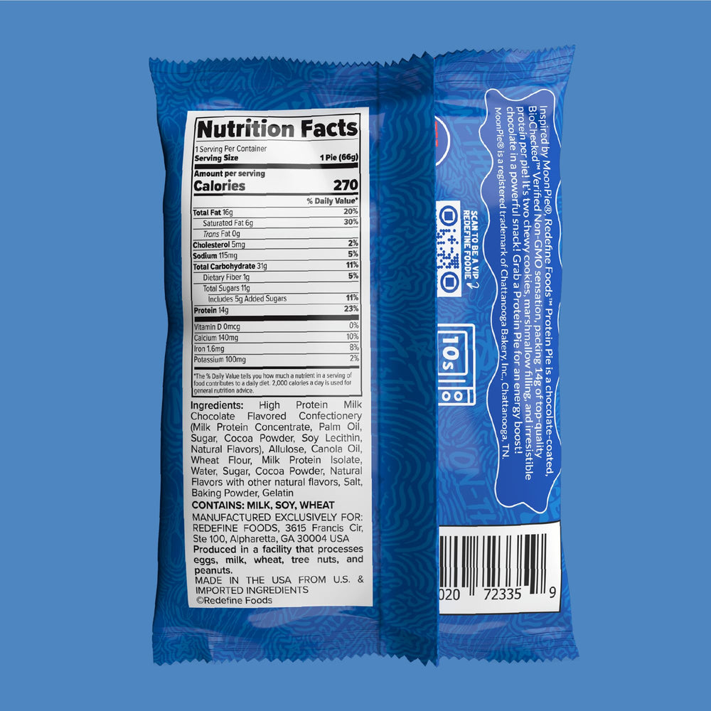 Non-GMO ingredients highlight on REDEFINE Protein Pie.