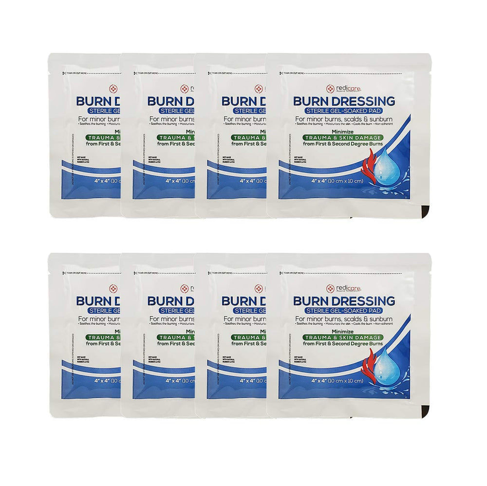 Redicare burn dressing 4x4 sterile pad for burn care with cooling relief