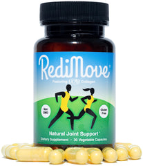 RediMove bottle on shelf ready for a daily routine.