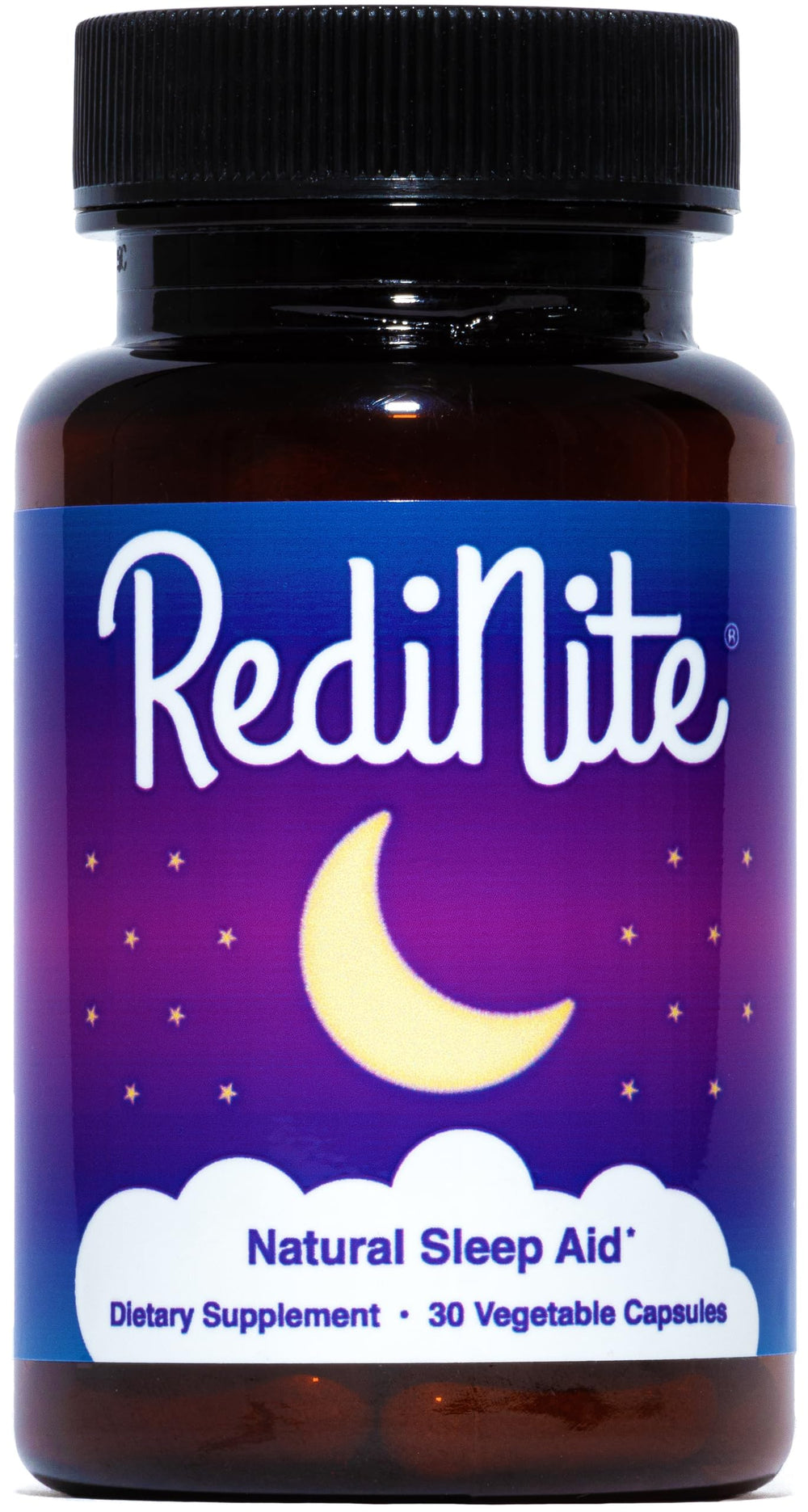 RediNite natural sleep aid bottle promotes gentle rest support.