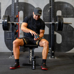 Redmond Re-Lyte Mango sports bottle demonstrates easy mixing after workouts.