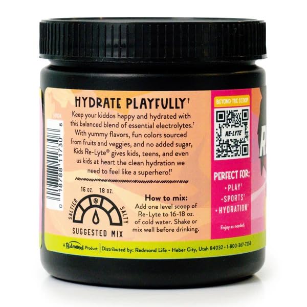 REDMOND Real Salt mineral blend visible in the mix for balanced minerals.
