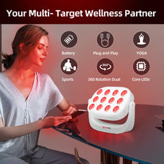 Redvive 360° rotation enables easy positioning for comfort and precision.