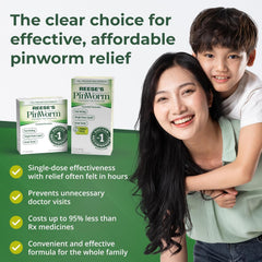 Pack-five saves on essential pinworm relief for the family.