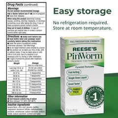 REESE'S PINWORM pack of three bottles supports family use.