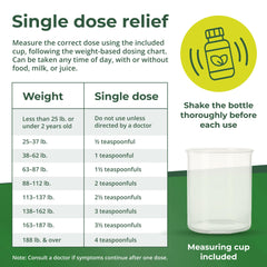 Reese's Pinworm safety cap helps prevent spills.
