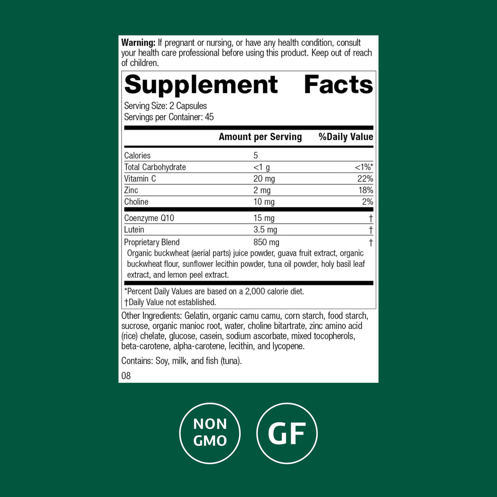 Regeneplex capsules close-up emphasizing daily skin vitality supplementation.