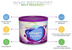 ReGenos Joint Health on a kitchen counter ready for routine use.