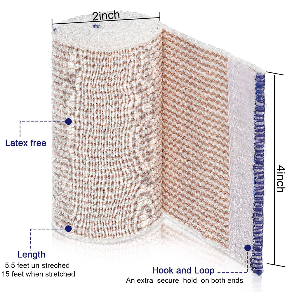 Reginary elastic bandage wrap with self-closure ends for fast wrapping